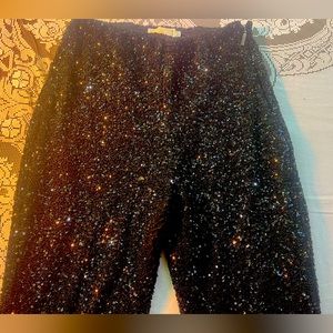 Michael Kors black pants with cute sequins. Fully lining. Perfect condition. S M
